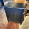 Farmhouse Style Black Two Door Cabinet