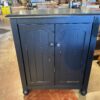 Farmhouse Style Black Two Door Cabinet