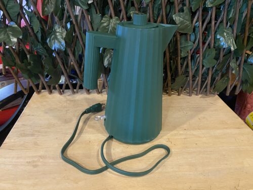 ALESSI Plisse Electric Kettle - Forest Green