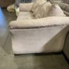 Soft Tan Pillow Backed Saddle Arm Sofa