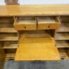 Beautifully Burled Secretary Buffet and Cabinet