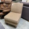 FLEXSTEEL Red and Orange Filigree Slipper Chair