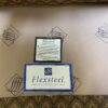 FLEXSTEEL Red and Orange Filigree Slipper Chair