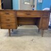 DIXIE Mid-Century Modern Peg-Leg Executive Desk