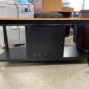 Black & Brown Wooden Single Door Console Table