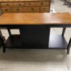 Black & Brown Wooden Single Door Console Table