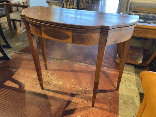 Vintage Half-Moon Fold Out Table