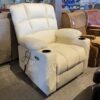 MCOMBO White Power Recliner w/ Remote