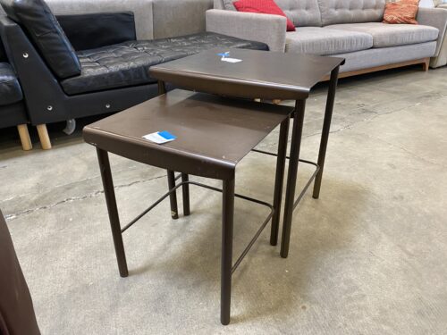 AMISCO Brown Metal Stacking End Tables