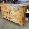 Rustic Solid Wood 7 Drawer Long Dresser