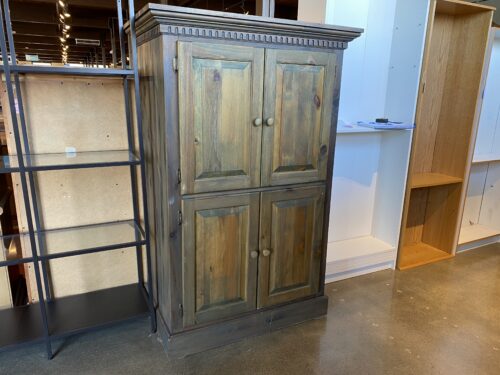 Subtle Green Wood Armoire