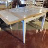 Expanding White Tile-Top Dining Table