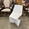 VONDOM Vertex White Futurist Cubic Accent Chair