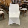 VONDOM Vertex White Futurist Cubic Accent Chair