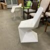 VONDOM Vertex White Futurist Cubic Accent Chair