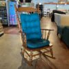 Green Cushion All-Wood Rocking Chair