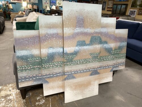 Multi-Panel Abstract Acrylic Canvas Art