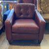 NEW! LA-Z-BOY Burgundy Button-Back Armchair