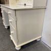 ETHAN ALLEN White Wood Desk with Hutch