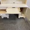 ETHAN ALLEN White Wood Desk with Hutch