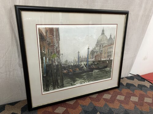 "Grand Canal" Signed Framed Print by Luigi Kasimir