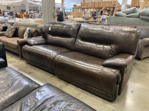 Rich Chocolate Brown Leather Double XL Recliner