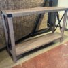 WALKER EDISON Rustic Ash Grey Sofa Table