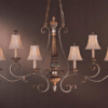 NEW! MINKA-LAVERY Six Light Bronze Island Light Chandelier