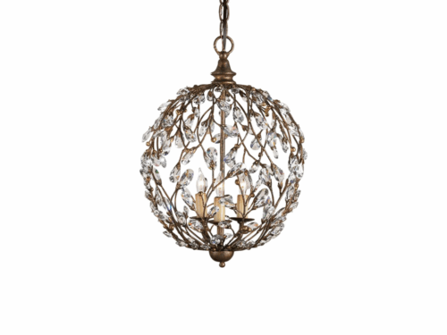 CURREY & COMPANY Crystal Bud Orb Chandelier