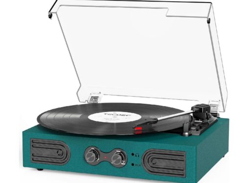 Vintage Basics 2 Bluetooth Vinyl Player - Dark Green