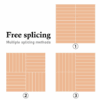 Luxury Acacia Snap-Together Deck Tiles