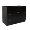 ARIEL Hamlet 42" Black Bathroom Vanity Base Cabinet