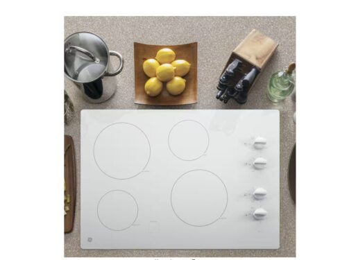 GE 30" 4 Burner Radiant Electric Cooktop in White model# JP3030TW2WW
