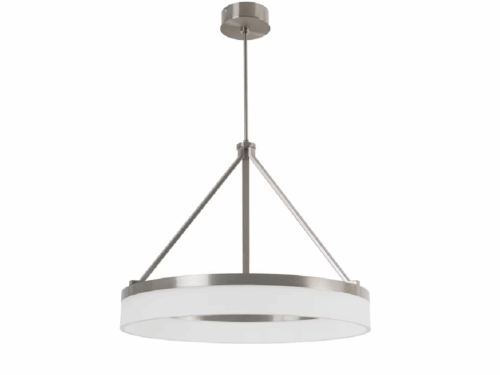 ALLEN + ROTH Lynnpark Brushed Nickel Circular Pendant Light