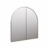 NEW! GLASSWAREHOUSE Aria 2 Door Steel Frame Arched Medicine Cabinet