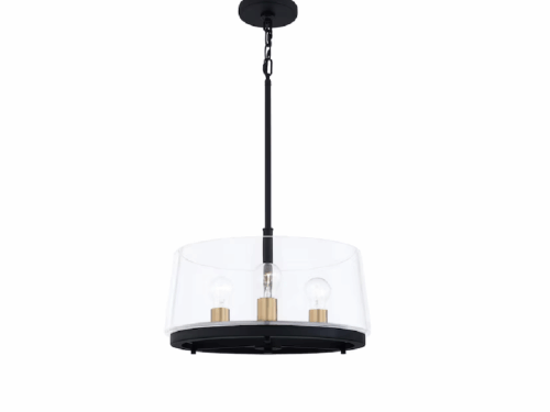 QUOIZEL Whitlock Glass Cloche Pendant Light