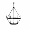 ALLEN + ROTH Williamsburg 9-Light Matte Black Chandelier