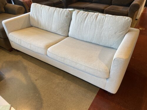 IKEA Parup Loveseat in Gunnared Beige with Turned Legs