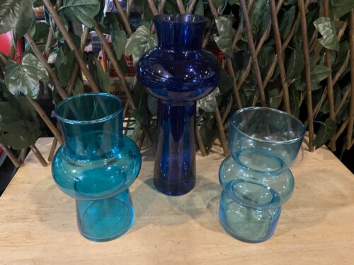 Eclectic Blue Palette Décor Vase Set (3)