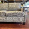 TAYLOR KING Stylish Grey Stud Trim 3-Seater Sofa