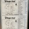 MAGIC CHEF Stainless Steel Door Mini Fridge