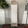 Oriental White Fiber Weave 3-Panel Room Divider