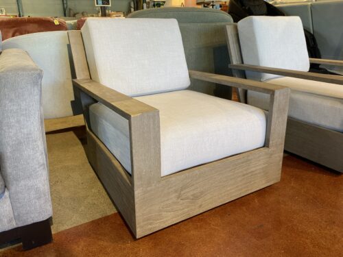 RESTORATION HARDWARE Belvedere Teak Swivel Lounge Chair II
