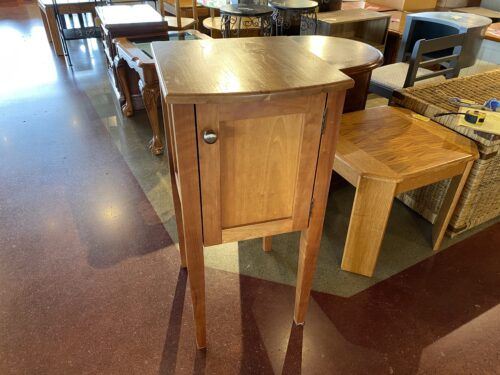 Slim Pantry Cabinet in a Natural Finish