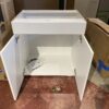 Soft Close Two Door White Vanity (No Countertop)