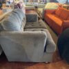 Charcoal Grey Loveseat with Tufted Cushions