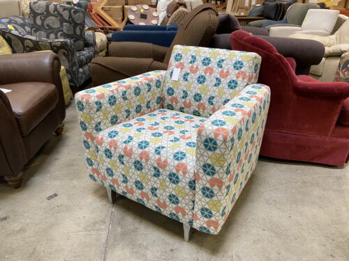 KEILHAUER Eglinton Multi-Colored Hex Patterned Chair