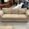 BAUHAUS Light Tan Sunkissed Angle Armed Sofa and Ottoman