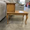 French Provincial 2 Tier Nightstand with Confession Booth Doors