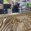 XXL European Style Floral Carved Hanging Mirror